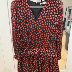 Alice + Olivia Red and Black Women's Dress